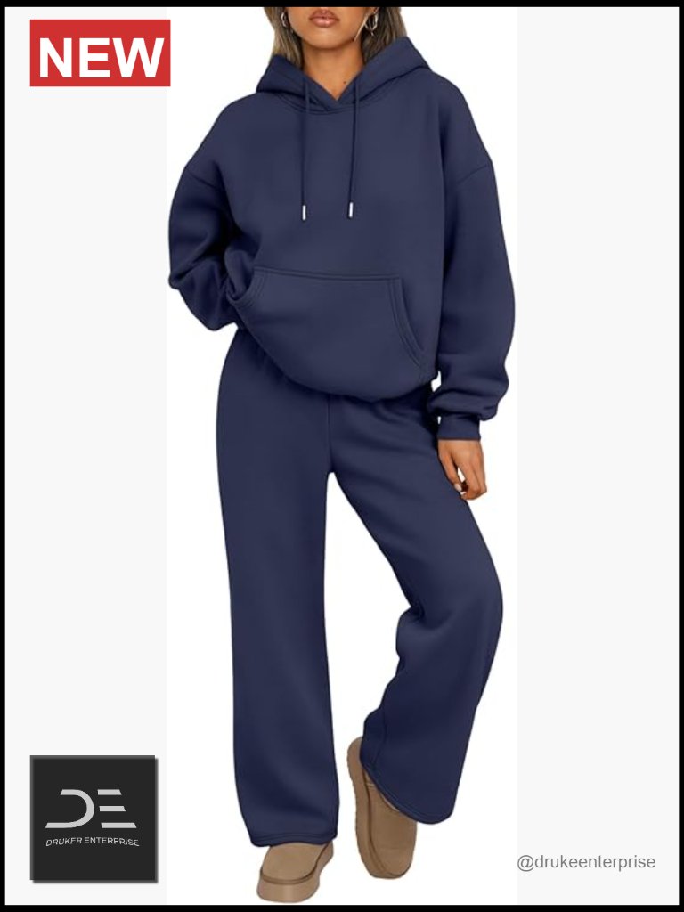 Oversized Hoodie & Wide Leg Sweatpants Lounge Set
